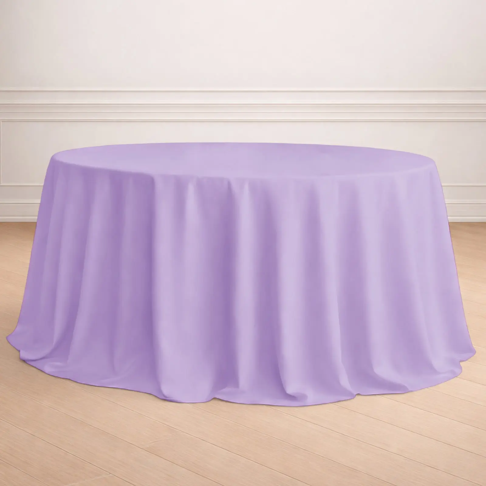 Lavender Lilac Polyester 132" Seamless Chic Large Outdoor Tablecloth for Outdoor Furniture Tables, Large Outdoor Tablecloths, Outdoor Tablecloths