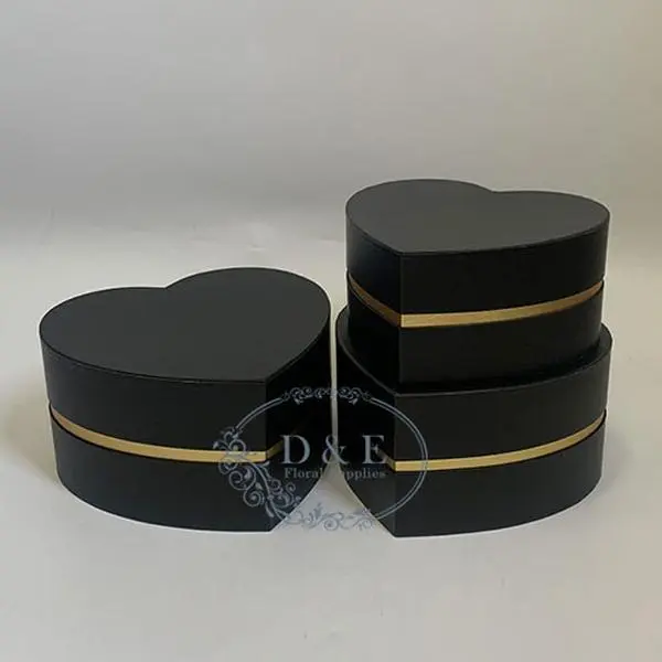 4 Color Options – Heart Shape Flower Boxes Set of 3