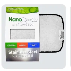 Nano Towel Stainless Steel Cleaner - Eco-Friendly Reusable Cleaning Tool for Metal Surfaces, Safe for Families, Pets & Appliances, Durable & Chemical Free - Soap Sponges