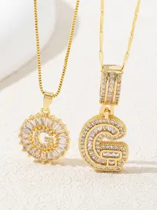 Fashion Letter Design Rhinestone Necklace, Fashion Initial Necklace Jewelry for Party, Daily Clothing Decor, Trendy Initial Necklace Jewelry for Birthday Gift, Exquisite Jewelry Gift, Personalized Initial Necklace, Exquisite Chain Jewelry