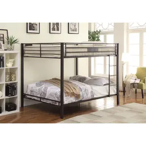 Limbra Sandy Black Finish Double Queen Bunk Bed