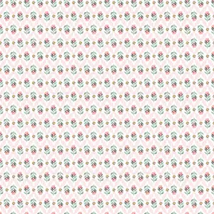 Fabric Poppie Cotton Pink Attic Curtains Granny's Sewing Room by the Quarter Yard GS25906