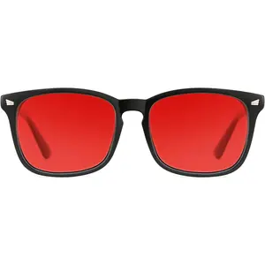 Sleep Glasses for 99.9% Blue Green Light Blocking Dual AR Coatings Red Lens for Computer Gaming Reduce Eyestrain