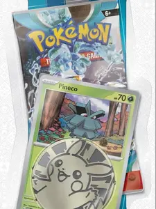 Pokemon TCG S&V Paradox Rift Single Pack Blister Featuring Pineco Card #70 Collectible Trading Game Card
