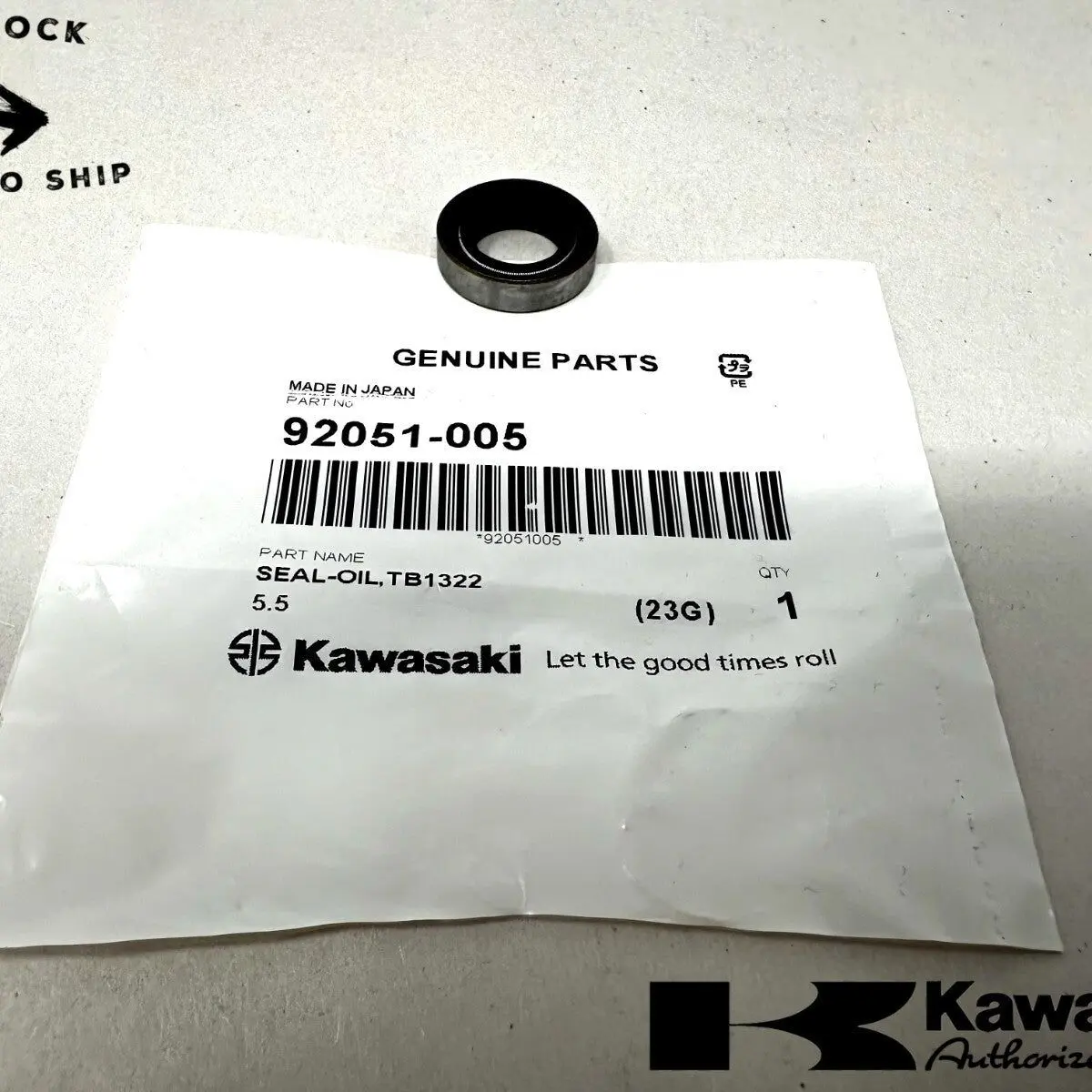 Kawasaki Genuine OEM Oil Seal TB132255 92051-005