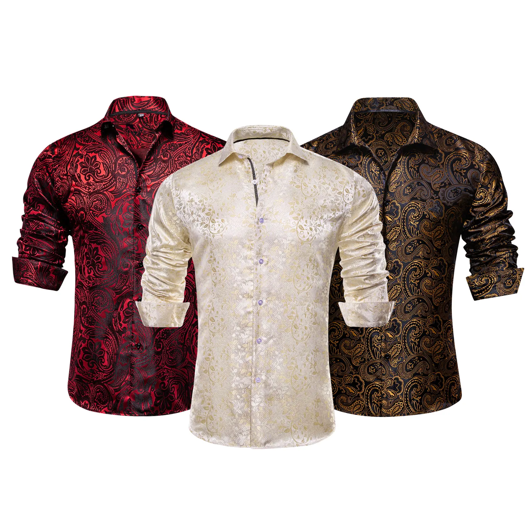 3-Pack AILISUS Men's Paisley Casual Shirts Long Sleeve Button Down Shirt  Anti-wrinkle Breathable Lightweight Menswear Vacation Beach Wedding Dating  Tops - TikTok Shop