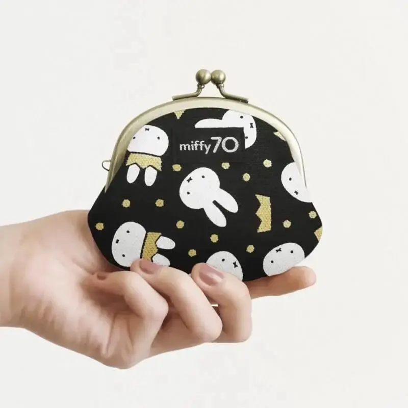 Kawaii Miffy 70Th Anniversary Storage Bag Cute Multifunctional Mini Lipstick Bag Cartoon Anime Coin Purse Woman Festival Gift