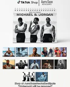 Michael B. Jordan 2026 Wall Calendar Planner, Unique Holiday Gift, Fan Gift, Gift For Her, Michael B. Jordan Celebrity Merchandise, Celebrity Crush Merch U