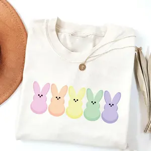 Easter Bunny Peeps Shirt,Peeps,Egg Hunt Shirt,Eggs and Bunnies Shirt,Pastel Easter,Rainbow Easter,Easter Shirt