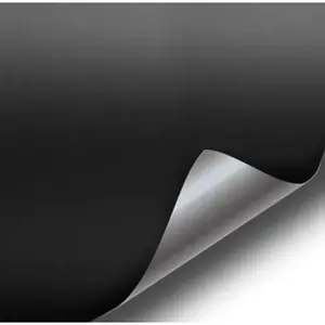 Satin Flat Matte Stealth Jet Black 5ft Vinyl Wrap Roll with Air Release Technology (5ft x 1ft)