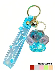 Creative Cat Paw Keychain for Women, Cartoon Doll Backpack Charm, Bag Pendant Keychain, Car Key Chain, School Bag Accessory, Trendy Cute Keychain, Gift for All Seasons