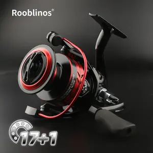 META Spinning Reel,5+1 Stainless Steel Bearings,Smooth Casting Retrieving,24kg Max Drag,Foldable Rocker,Lightweight High-Strength,Corrosion-Resistant Fresh&Saltwater,Aluminum Large Spool,Precision Durable Gears,Long Casts, for Bass Trout Pike