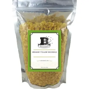 Beesworks  Yellow Beeswax Pellets (14 oz) |  Pure,  Grade, Triple-Filtered Beeswax for DIY  Care, Lip Balm, Lotion and Candle Making