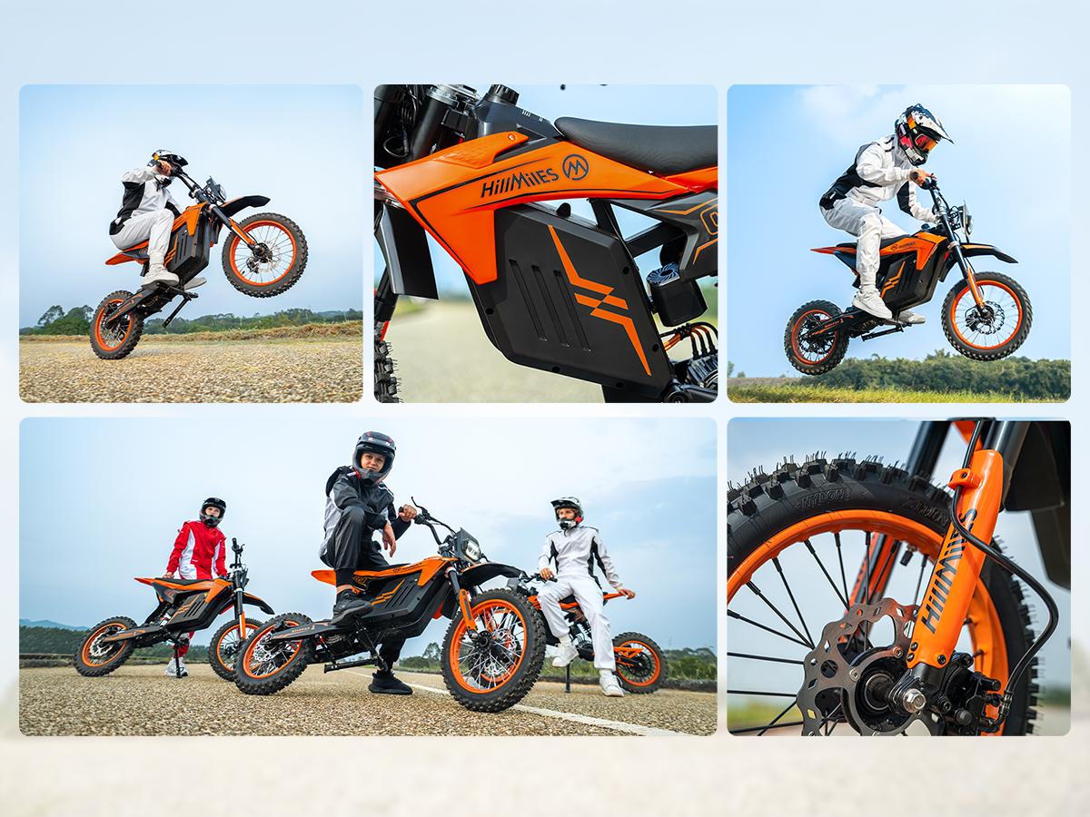 HillMiles MilePop 1 Electric Bicycle — (3000W Peak) Power, equipped with a 48V 25Ah battery, offering a range of 35–45 miles; features hydraulic brakes, a full suspension system, and Bluetooth music functionality; an off-road electric bicycle. HillMiles MilePop 1 Electric Bicycle — (3000W Peak) Power, equipped with a 48V 25Ah battery, offering a range of 35–45 miles; features hydraulic brakes, a full suspension system, and Bluetooth music functionality; an off-road electric bicycle.