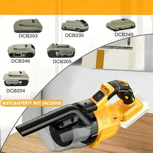 Five-in-one Wireless Handheld Vacuum Cleaner, Suitable For For DeWALT 20V Battery, Suitable For Hard Floor, Car, Pet Hair Cleaning, Carpet And Car (battery Not Included) 46 CFM Portable Handheld Vacuum Cleaner With Filter HEPA