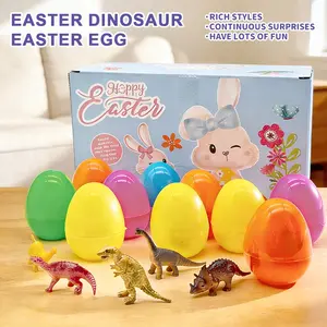 24 Dinosaur Hatching Surprise Easter Eggs - Kids' Easter Egg Stuffing, can be used as gift bag stuffing, egg basket stuffing, or classroom reward. - Perfect for boys and girls as an egg hunt gift, party favor, birthday present, or Easter present.