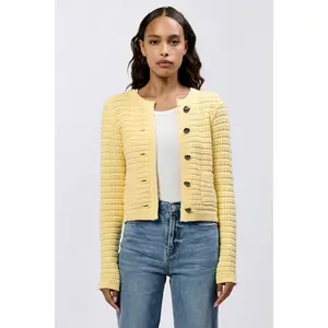 CAMBRIA CARDIGAN SWEATER PALE BANANA
