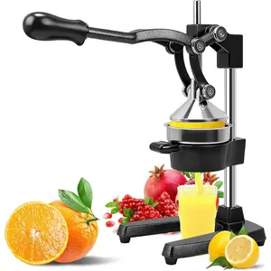 Hand Press Juicer Machine, Commercial Heavy Duty Cast Iron manual Press, for Orange Juice Lime  Pomegranate, Easy to Use & Clean