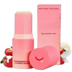Sweetums Sweet Spot Strawberries & CreamFragrance Roll-On Perfume Vegan Cruelty-Free Eco-Friendly Beeswax Alternative CleanIngredients Floral Fruity Scent