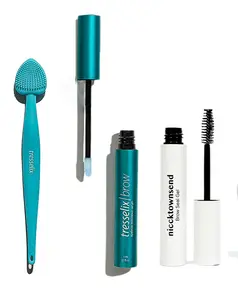 Nicck Townsend Brow Restore System - 2-Step Ritual with Serum & Gel for Thicker Fuller Brows in 15 Days - Includes Silicone Exfoliating Brush