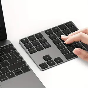 Rechargeable Wireless Keyboard for iPad iPhone Laptop Desk Computers Portable QWERTY Typing External Compatible No Charger Included