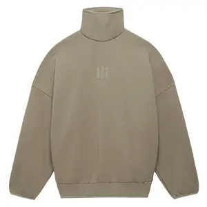 adidas Mens Fear Of God Athletics Mock Neck Sweatshirt Casual - Brown