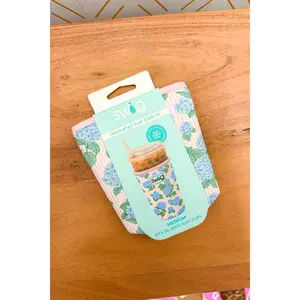 Swig Iced Cup Coolie (Medium), Hydrangeas
