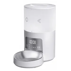 Hot Selling 3L Automatic WIFI Pet Feeder Intelligent 10 Meal LCD Timing Portable Plastic Design with Charging Power Source