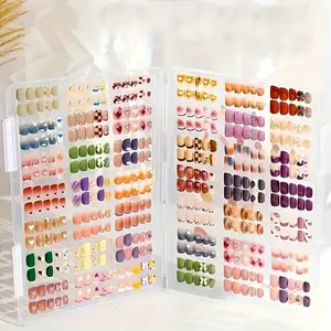A nail box set is specially designed for storing nail patches, which is large enough to prevent dust. It is an ideal choice for nail art and samples, and is portable in design, which is very suitable for finishing nails.