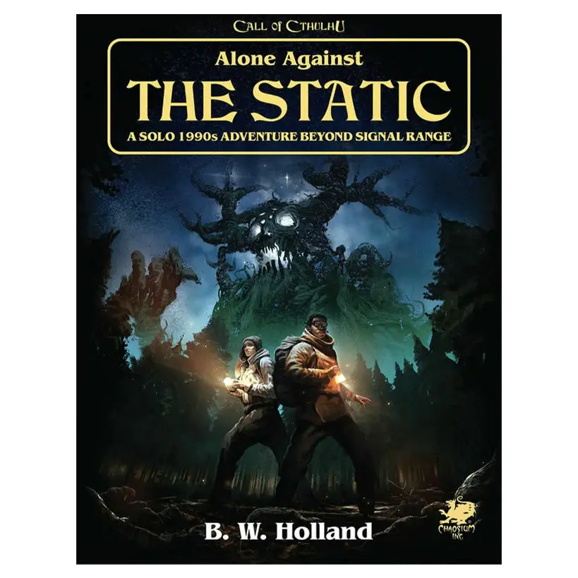 Call of Cthulhu RPG: Alone Against the Static 1990's Solo Adventure CHA23181-H