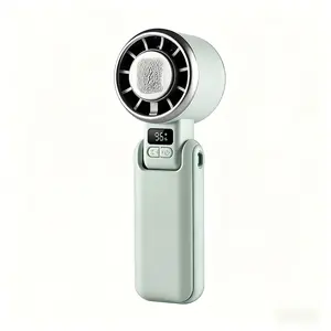 Portable Handheld Turbo Fan 3 IN 1 High Speed with LED Digital Screen 3600mAh Battery Operated Personal Fan for Outdoor Travel Camping Disney World Trip Essentials Summer Must Haves 2026 Father's Day Gift for Him Graduation