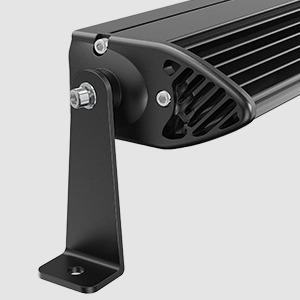 Nilight 2PCS Universal Side-Mounted Brackets Adjustable Compatible with Straight or Curved Led Light Bar, 2 Years Warranty,Black