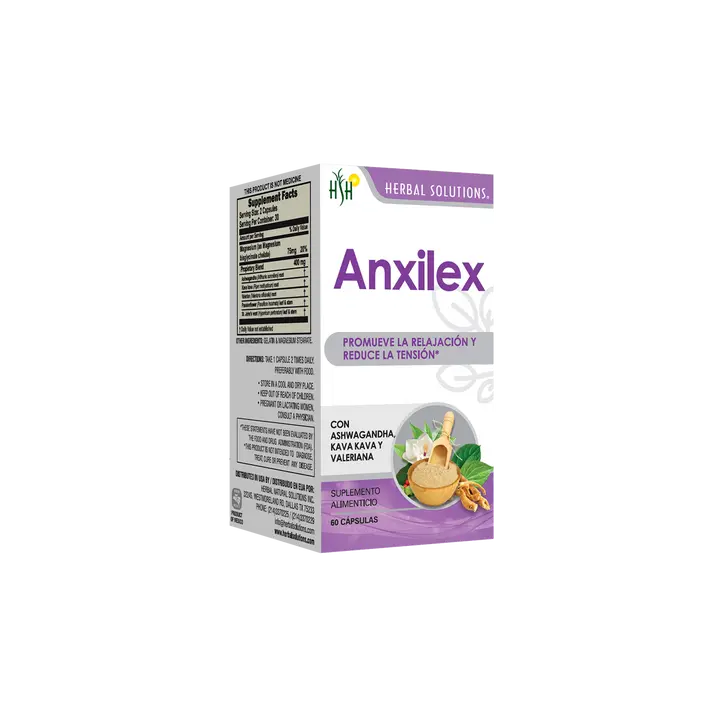 Anxilex Caps | Herbal Stress Support Supplement | Capsules | 60 Capsules |  Herbal Solutions