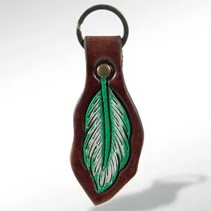 LC-ADKR162 Hand Tooled Genuine Leather Keyring