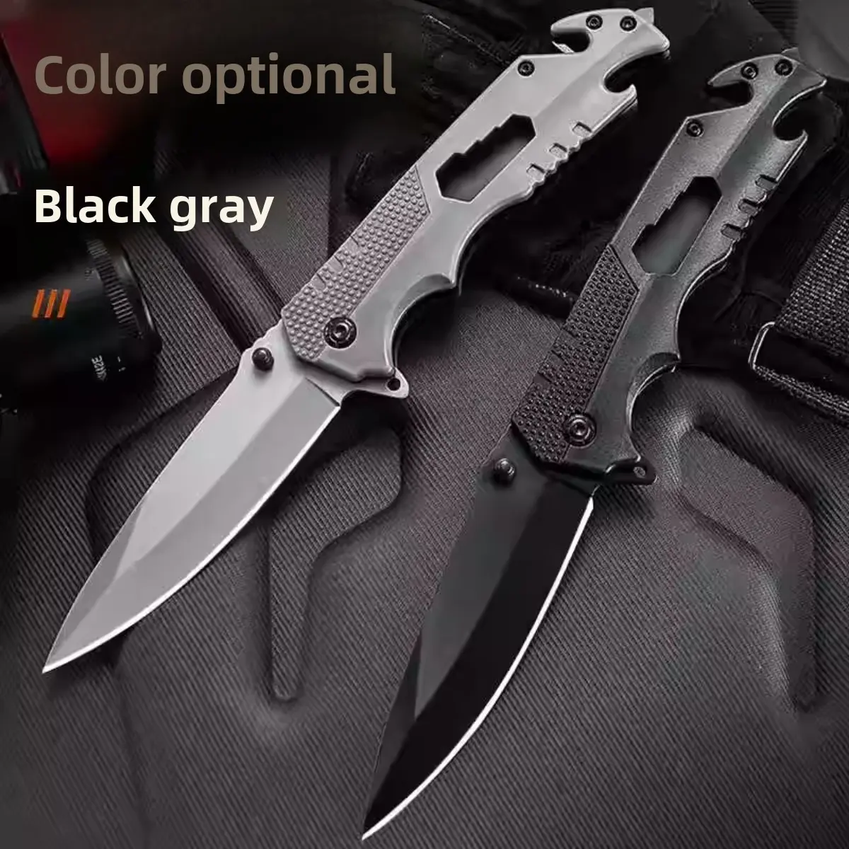 Stainless steel fruit knife high hardness sharp folding knife outdoor multi-function self-defense portable survival knife camping men's gift