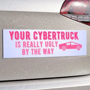 Ugly Cybertruck Car Bumper Magnets