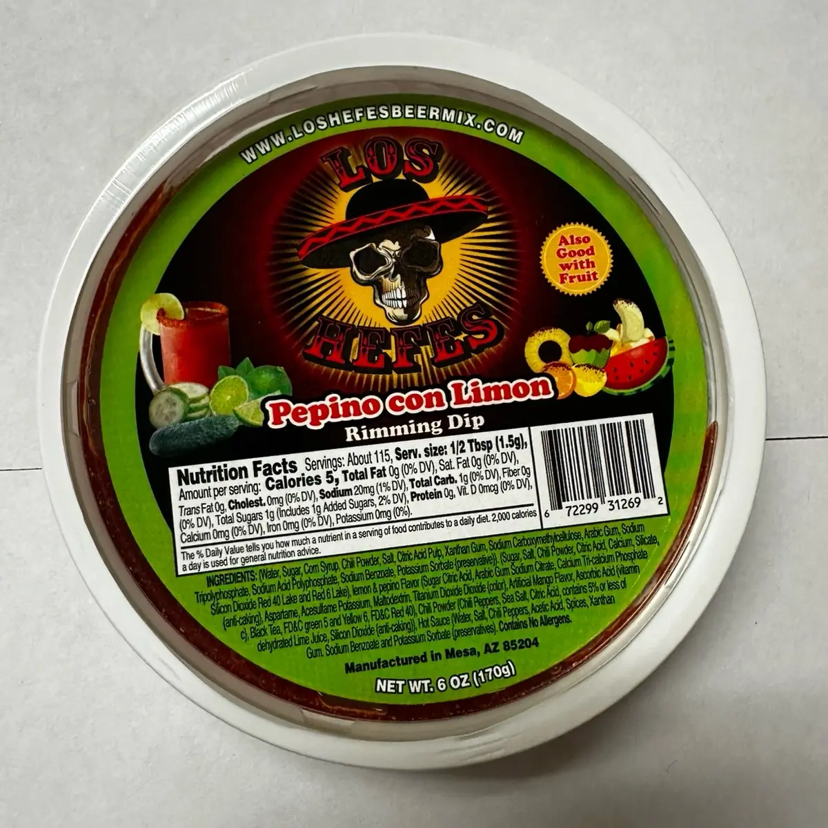 Los hefes Rim Dip pepino con limon