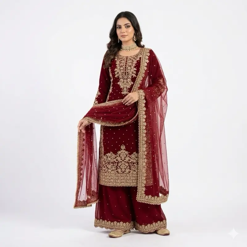 red pakistani outfit bridal - TikTok Shop red pakistani outfit bridal - TikTok Shop