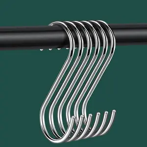 20Pcs S Hooks for Hanging,3.5 Inch S Shaped Hooks for Kitchenware Pots Work Shop Utensils Clothes Bags Bathroom Towels Garden Plants AMZFULY