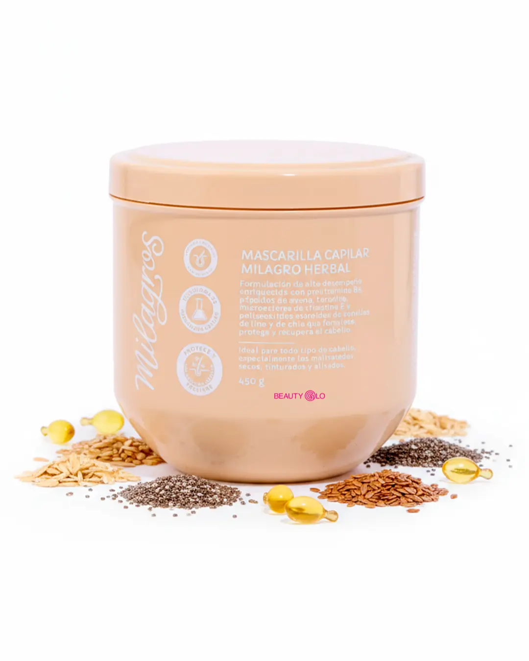Milagros Deep Repair Mask – Hydrating Hair Treatment – 450 ml