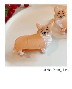 Cute Corgi Hair Claw Clip