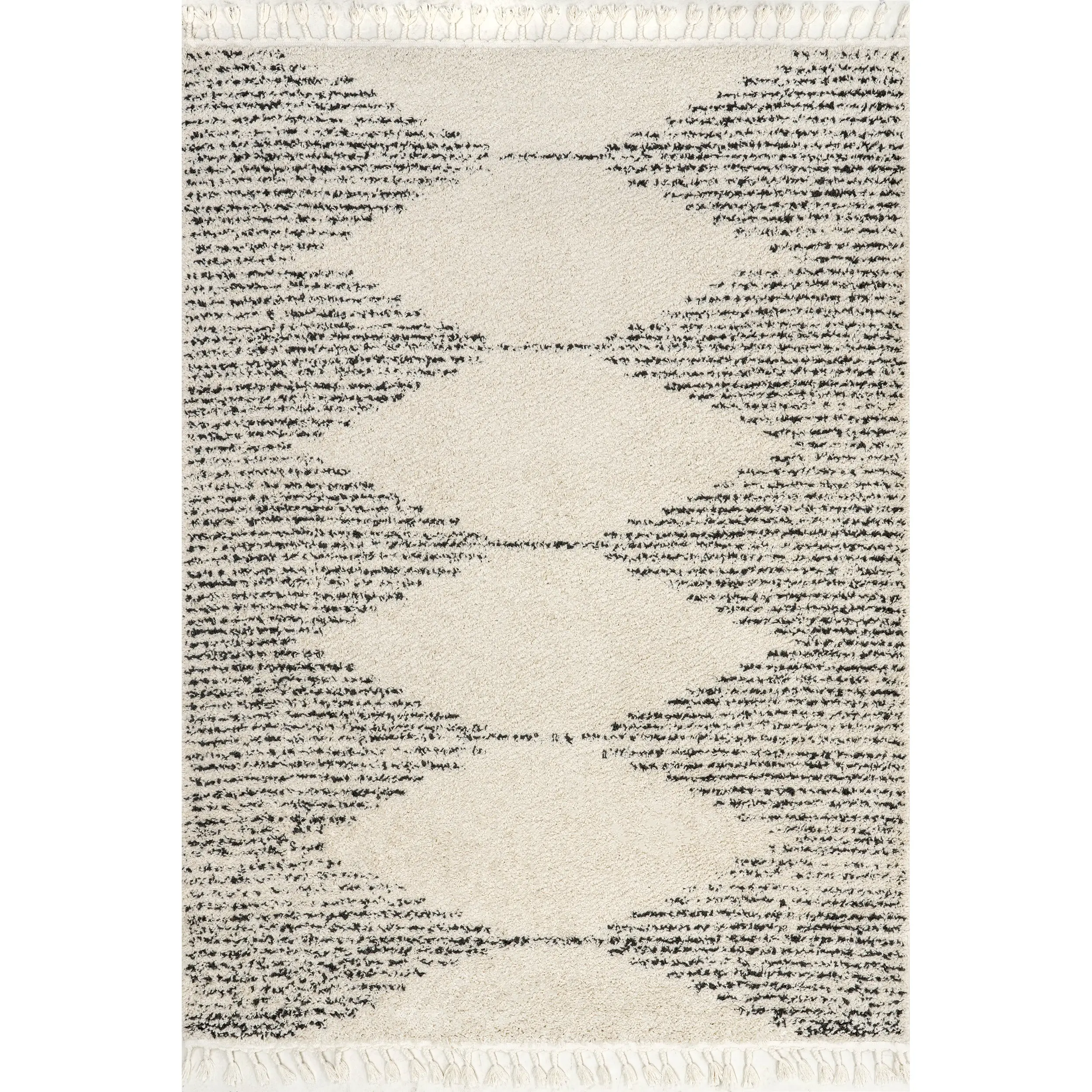 Bria Moroccan Shag Tasseled Area Rug