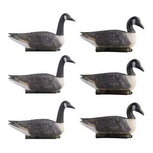 【Summervibes】VEVOR Canada Goose Decoys, Outdoors Goose Decoy for Waterfowl Hunting, Impact-Resistant & Silent XPE with Ultra Realistic Paint, for Pool, Pond, Garden Yard Decoration, Easy to Carry and Use, 6-Pack