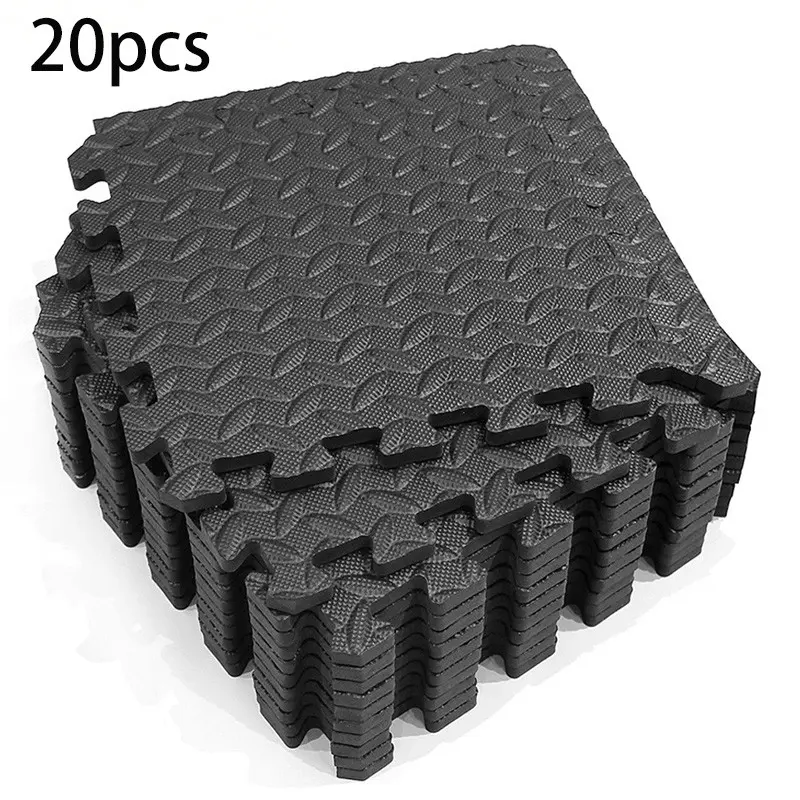 20pcs Leaf Pattern Non-Slip Foam Mat Set, Ideal for Yoga, Game Room, Gym, Pilates, Perfect Gift for Valentine's Day, Women's Day, Mother's Day, Independence Day