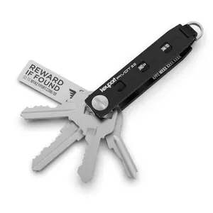 Aluminum Keyport Pivot 2.0 -Modular Key Organizer & EDC Multi-Tool Keychain-Holds 1-8 Keys & Tool Insert - Key Tool