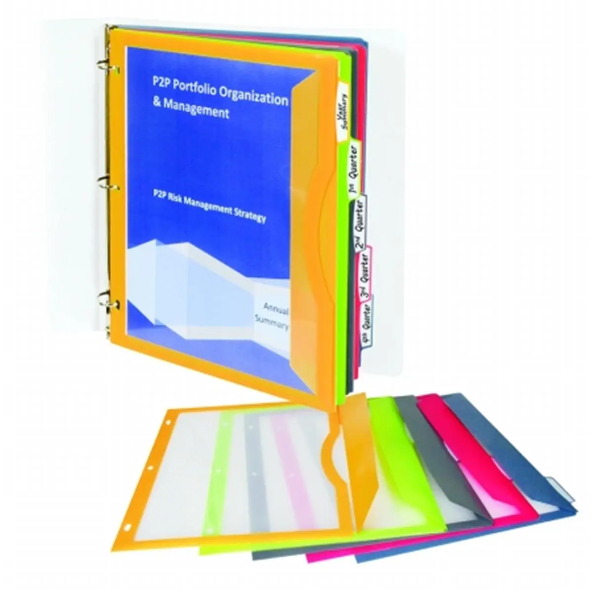 212 MAIN Ring Binder Pockets, C-Line Products Inc CLI06650 Model, Write-On Design