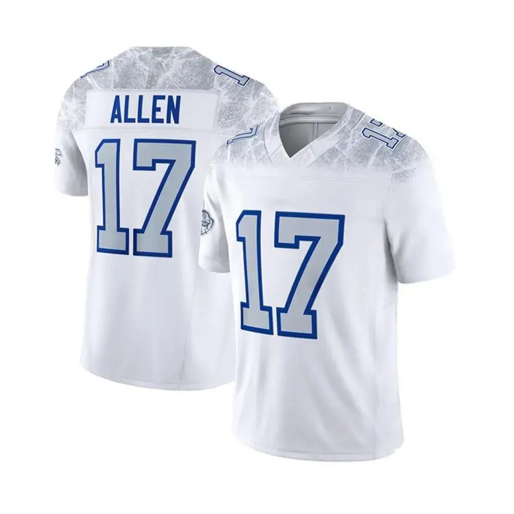 Josh Allen #17 Football Jersey, White Game Day Fan Shirt, Buffalo Style Football Jersey, Breathable Athletic Apparel for Men & Women