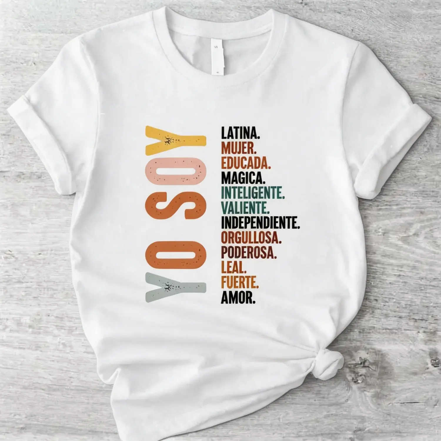 Women’s 100% Cotton Fitted Latina T-Shirt – Yo Soy Mexican Latina Independiente Streetwear Tee – Hispanic Pride Casual Graphic Shirt