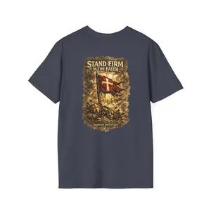 Stand Firm In The Faith - Christian Warrior T-Shirt | Holy Armor Collection