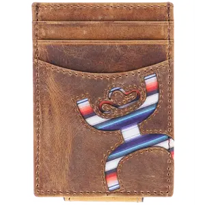 Hooey® Original Laser Cut Logo Tan Money Clip Wallet HMC013-TNSP